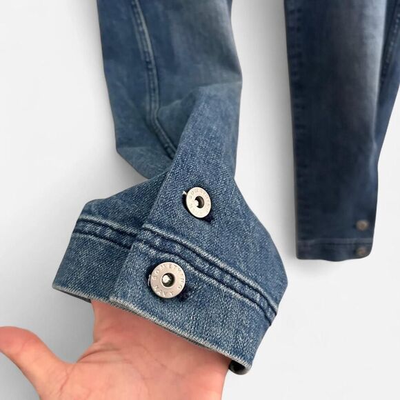 Something Navy boho slouchy June Tie Waist Denim Jeans Paperbag Jeans - Picture 5 of 7